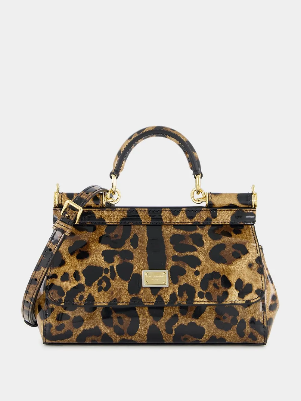 Leopard Print Small Sicily Handbag sold by Fashion Clinic