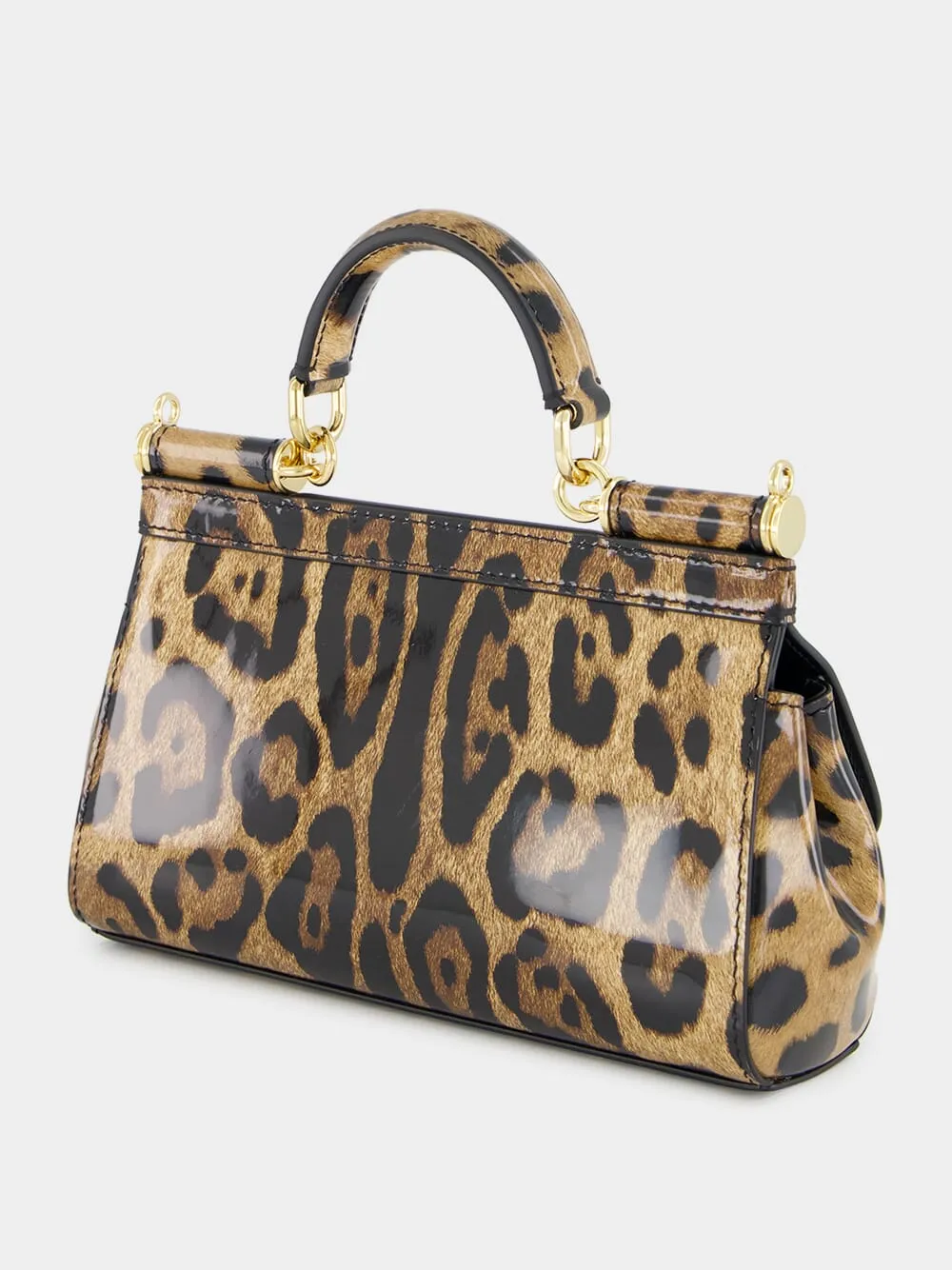 Leopard Print Small Sicily Handbag sold by Fashion Clinic product image thumbnail 5