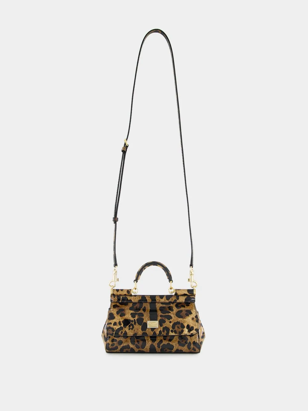 Leopard Print Small Sicily Handbag sold by Fashion Clinic product image thumbnail 2