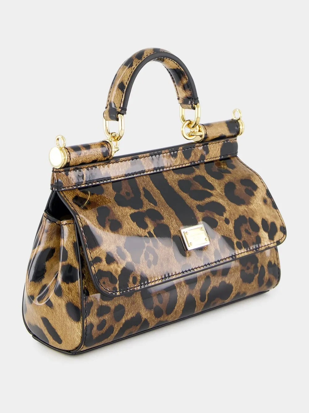 Leopard Print Small Sicily Handbag sold by Fashion Clinic product image thumbnail 3
