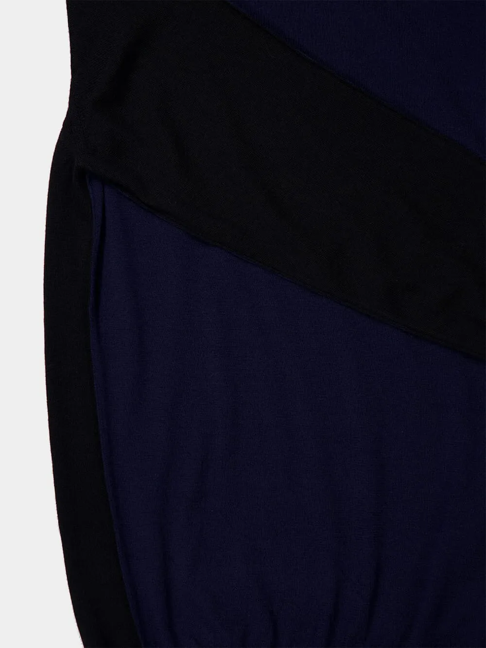 Navy Blue Crewneck Wool Sweater sold by Fashion Clinic product image thumbnail 3
