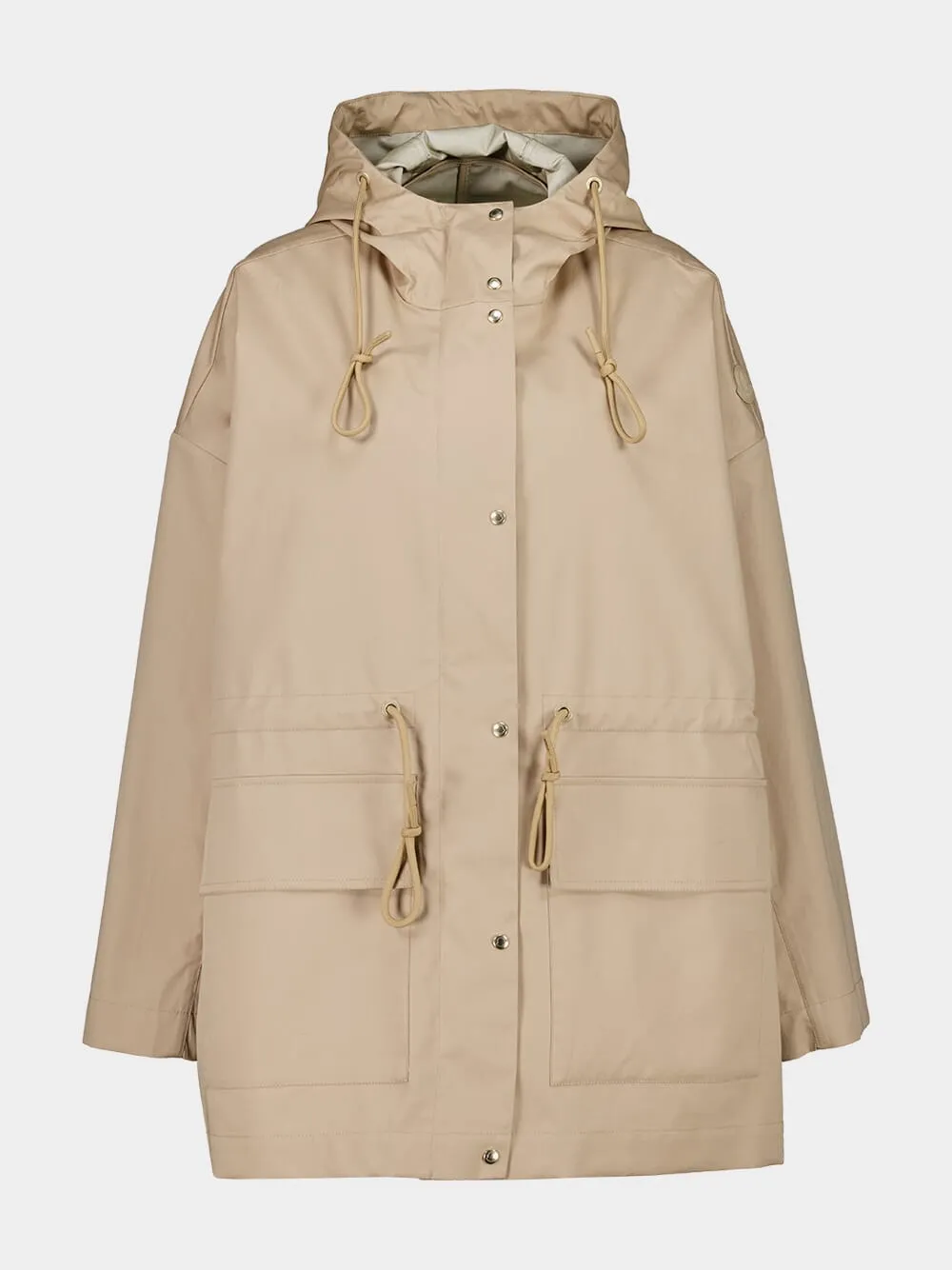 Beige Gaillon Hooded Cotton Parka Coat sold by Fashion Clinic product image thumbnail 2