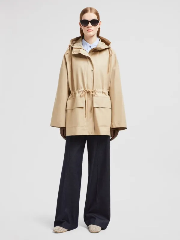 Beige Gaillon Hooded Cotton Parka Coat sold by Fashion Clinic