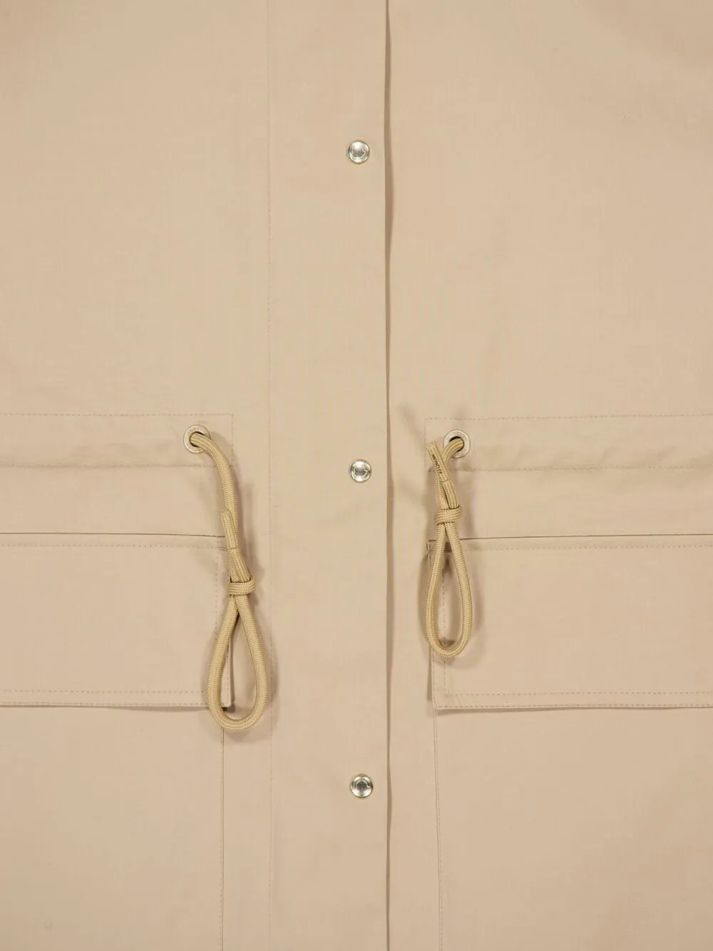 Beige Gaillon Hooded Cotton Parka Coat sold by Fashion Clinic product image thumbnail 4