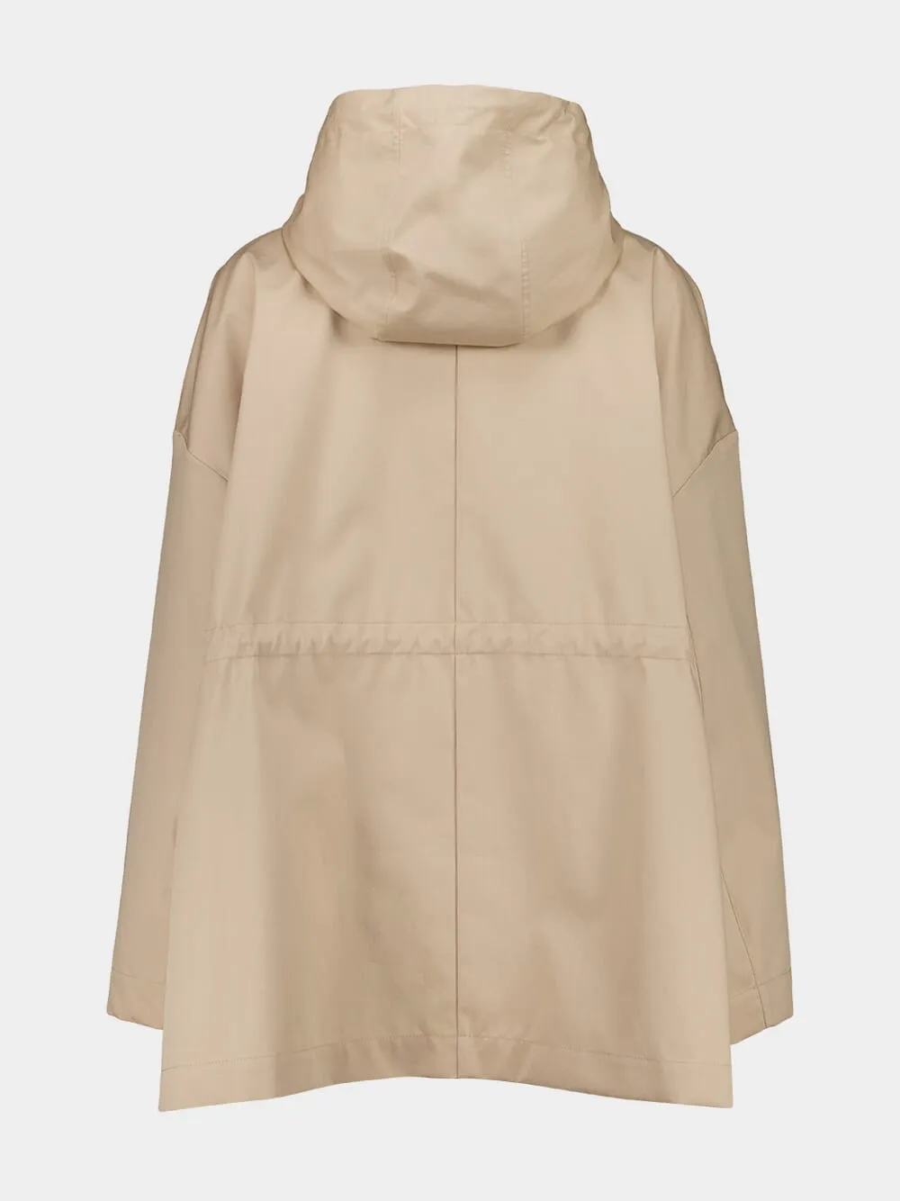 Beige Gaillon Hooded Cotton Parka Coat sold by Fashion Clinic product image thumbnail 5
