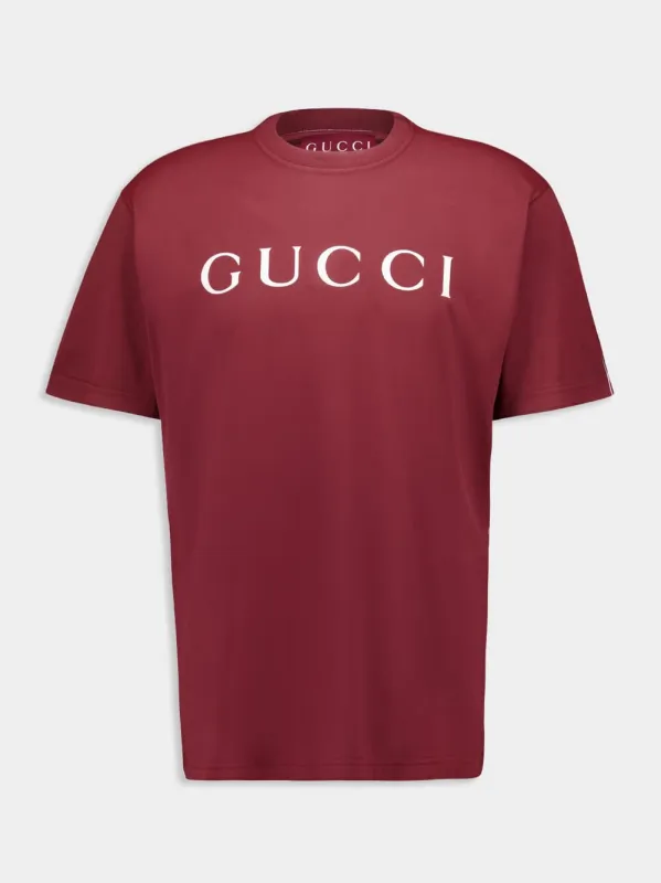 【グッチ】 T-Shirts & Vests - T-Shirts Tシャツ・カットソー Gucci T-Shirt With Gucci Blade Print 'Navy' 565806-XJAZY