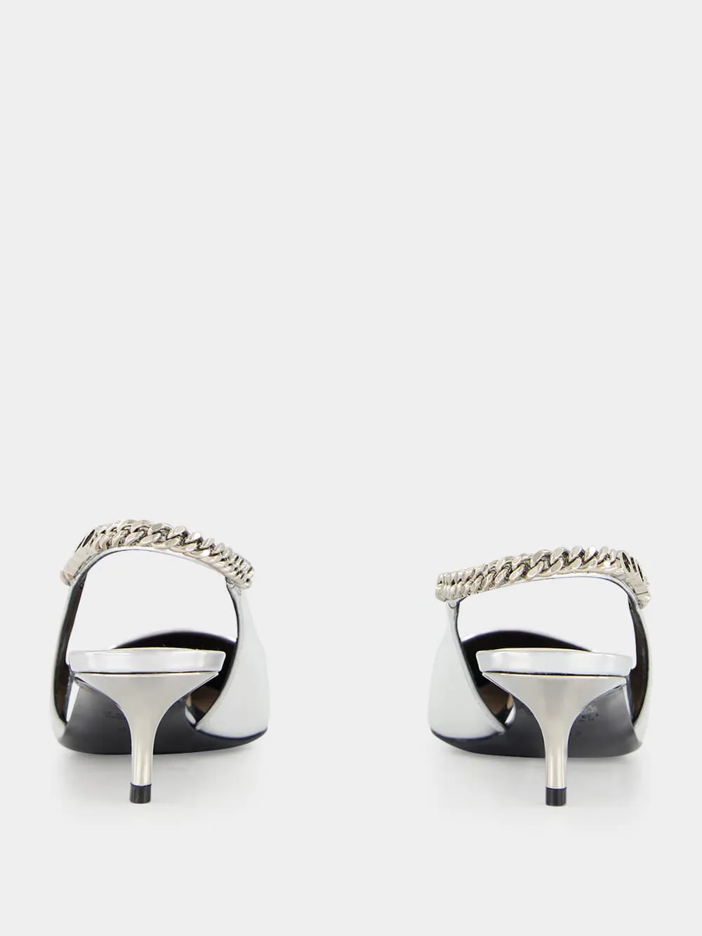 Silver Signoria Slingback Pumps sold by Fashion Clinic product image thumbnail 5