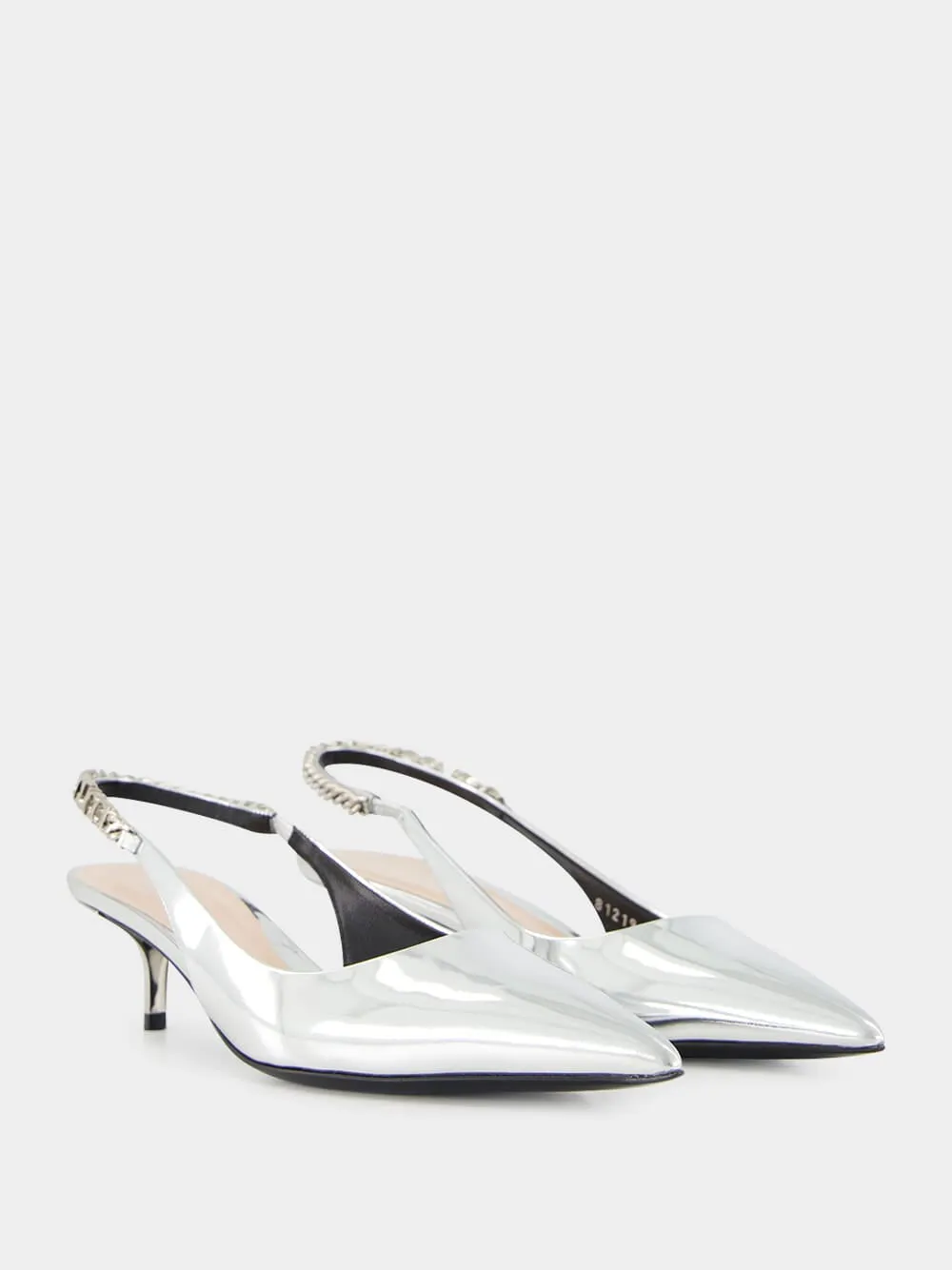 Silver Signoria Slingback Pumps sold by Fashion Clinic product image thumbnail 3