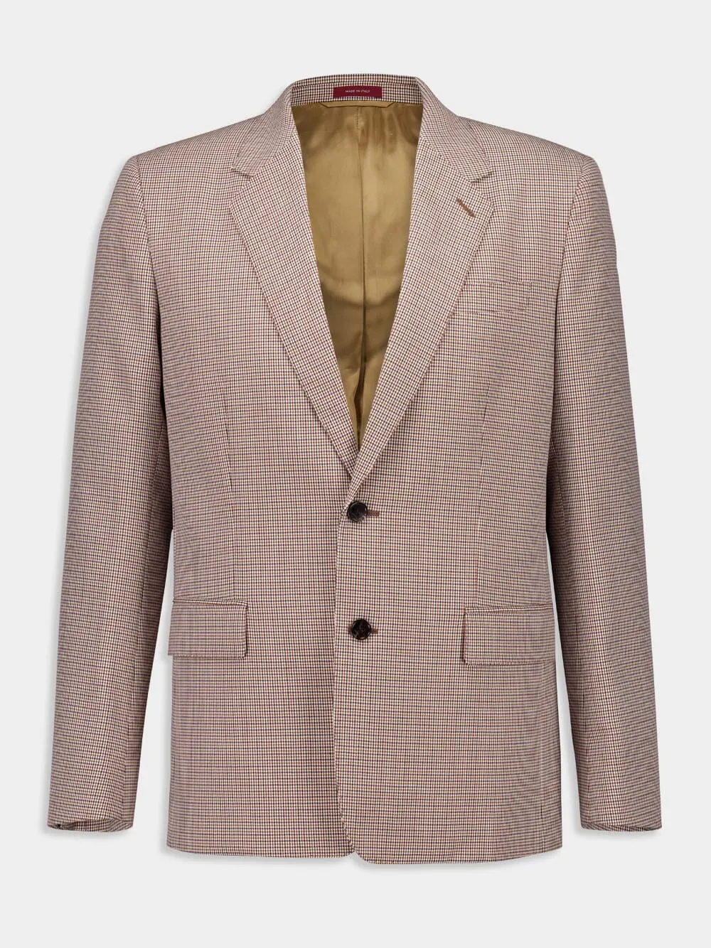 Gingham Wool Blazer sold by Fashion Clinic