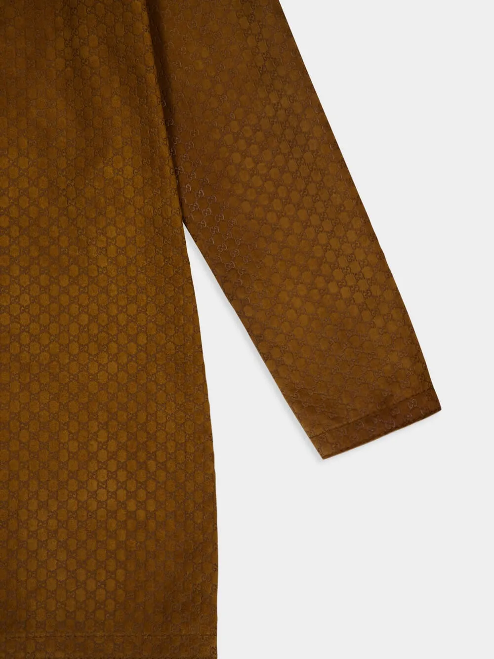 Brown GG Suede Dress with Horsebit Detail sold by Fashion Clinic product image thumbnail 4