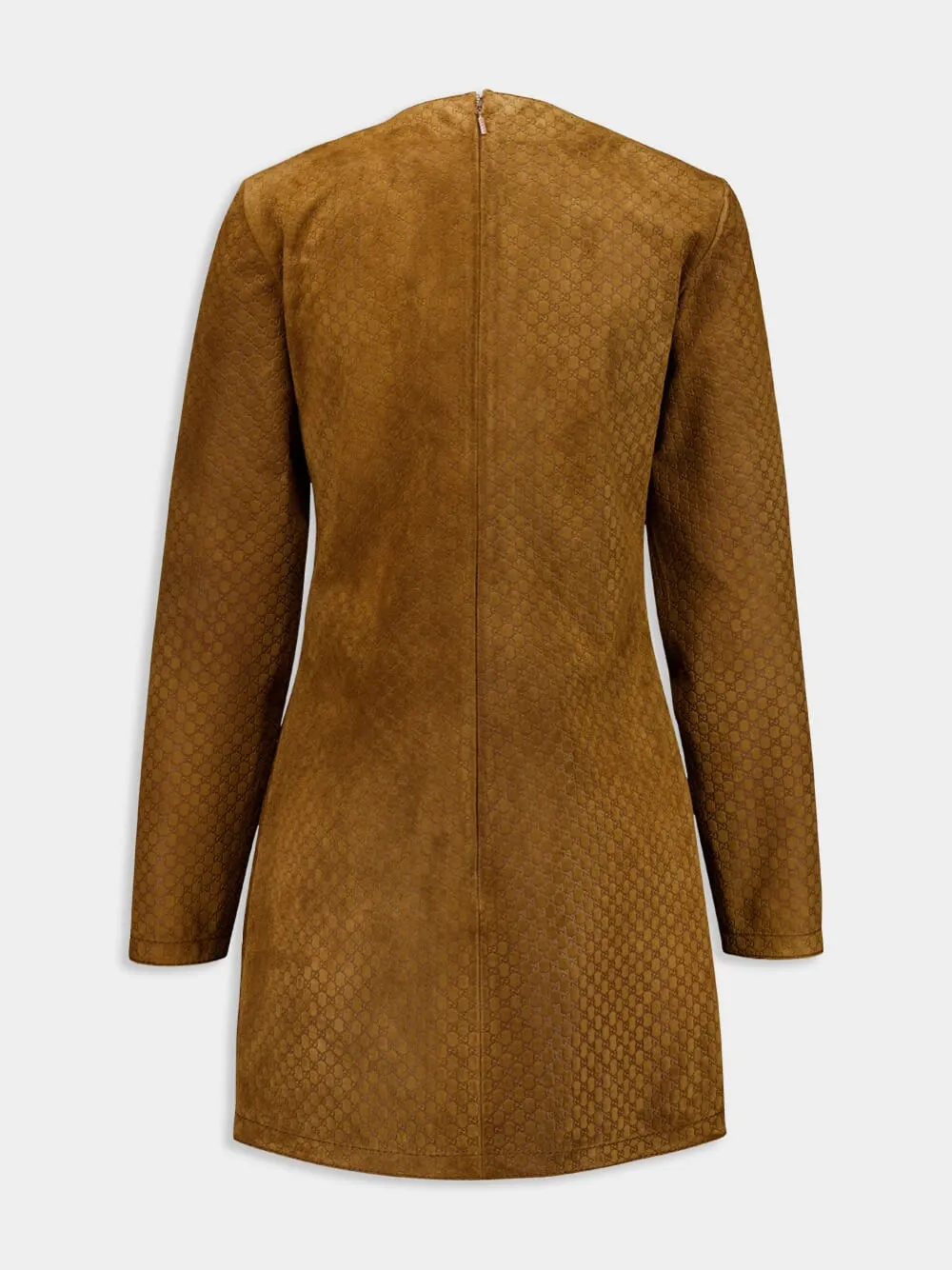 Brown GG Suede Dress with Horsebit Detail sold by Fashion Clinic product image thumbnail 2