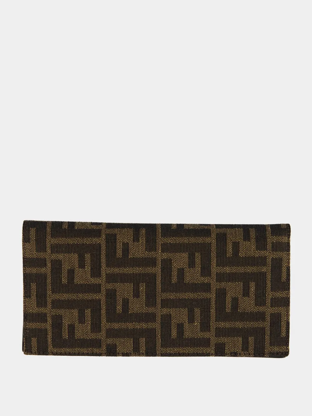 Brown FF Fabric Continental Wallet sold by Fashion Clinic product image thumbnail 2