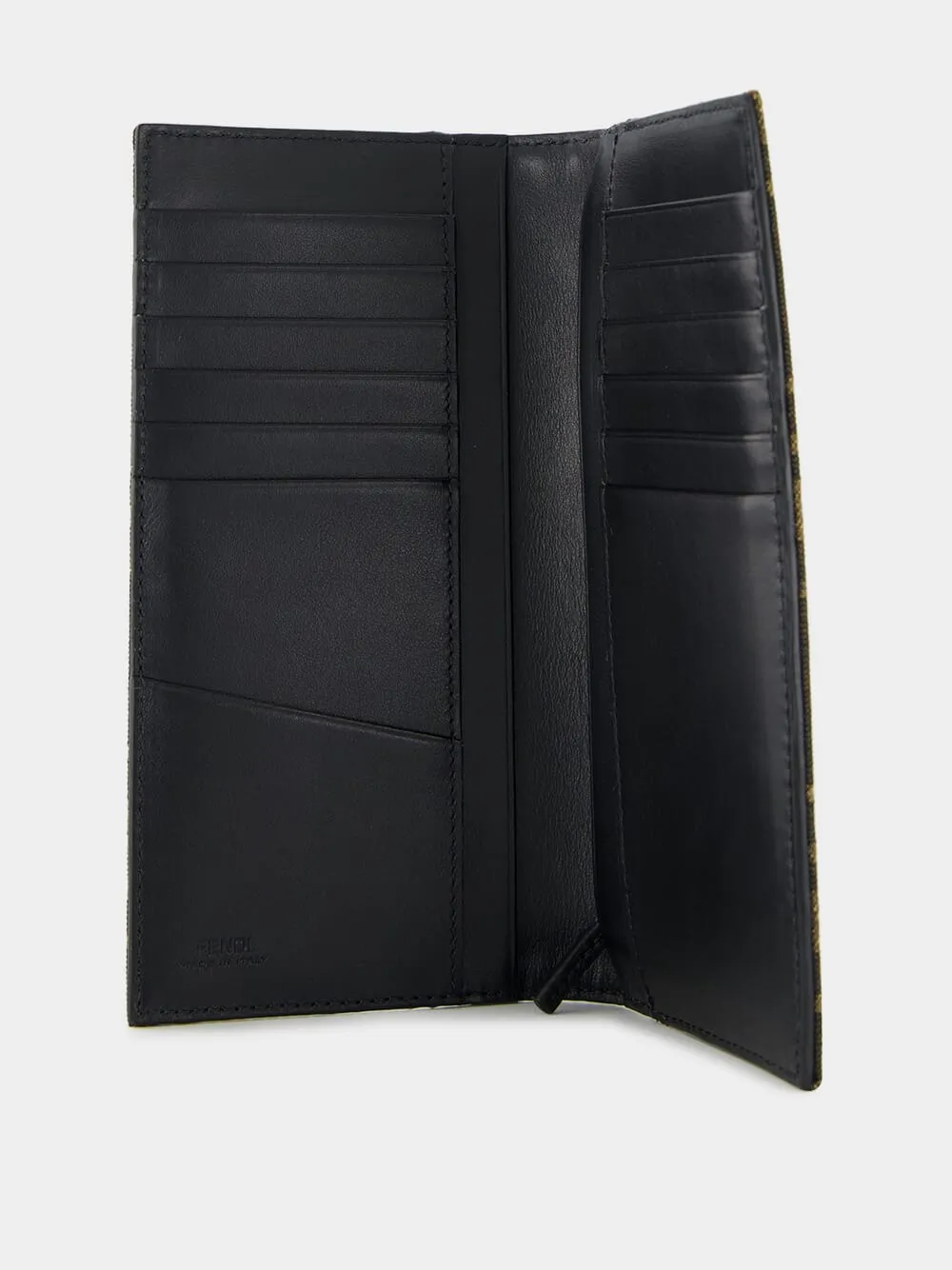 Brown FF Fabric Continental Wallet sold by Fashion Clinic product image thumbnail 3