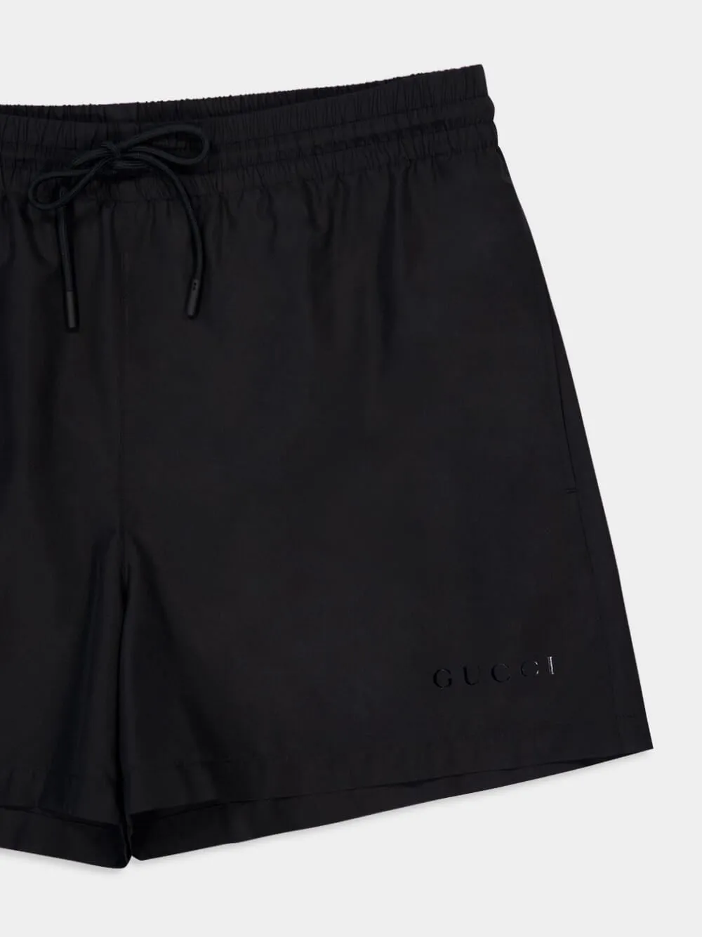 Black Technical Poplin Swim Shorts sold by Fashion Clinic product image thumbnail 3