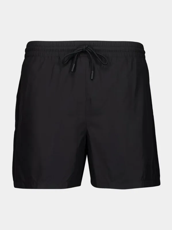 Black Technical Poplin Swim Shorts sold by Fashion Clinic
