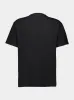 Black Printed Cotton Jersey T-Shirt sold by Fashion Clinic