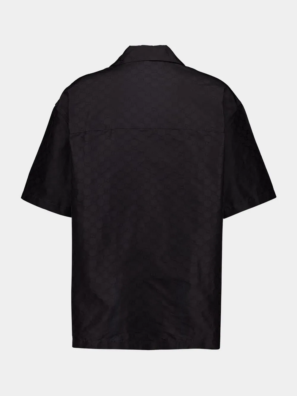 Black Cotton-Silk GG Faille Shirt sold by Fashion Clinic product image thumbnail 2