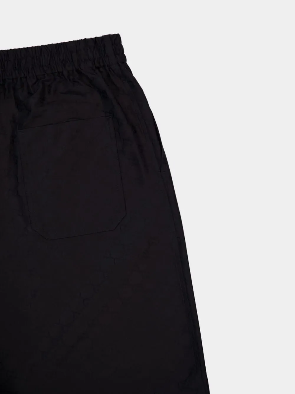 Black Cotton-Silk GG Faille Shorts sold by Fashion Clinic product image thumbnail 4