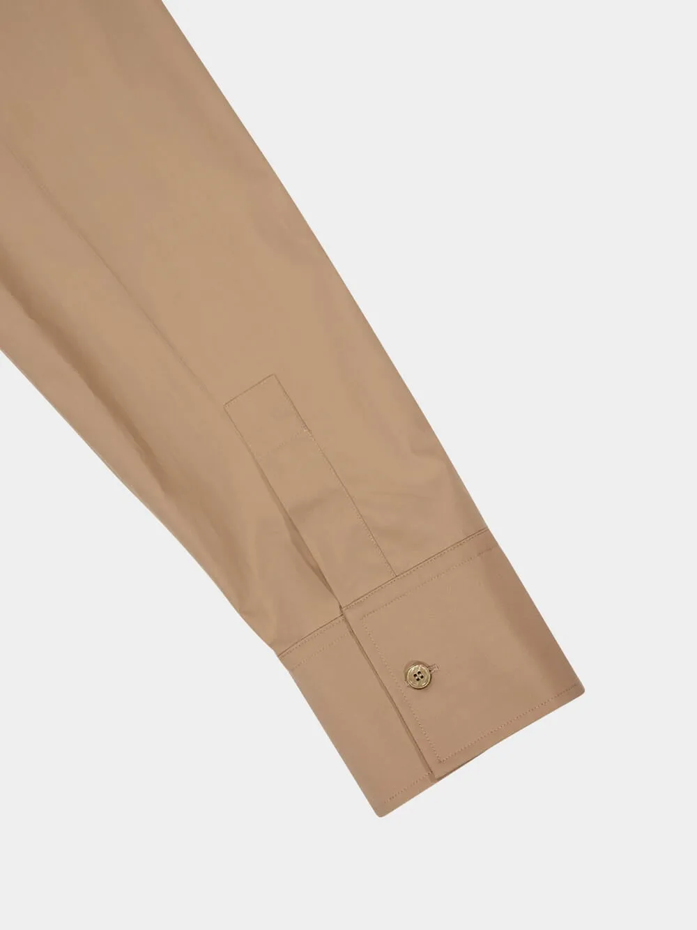 Beige Embossed Cotton Poplin Shirt sold by Fashion Clinic product image thumbnail 4