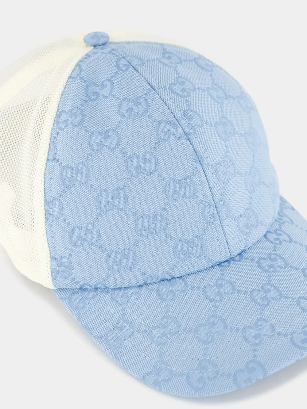 Light Blue Original GG Canvas Baseball Hat sold by Fashion Clinic product image thumbnail 3