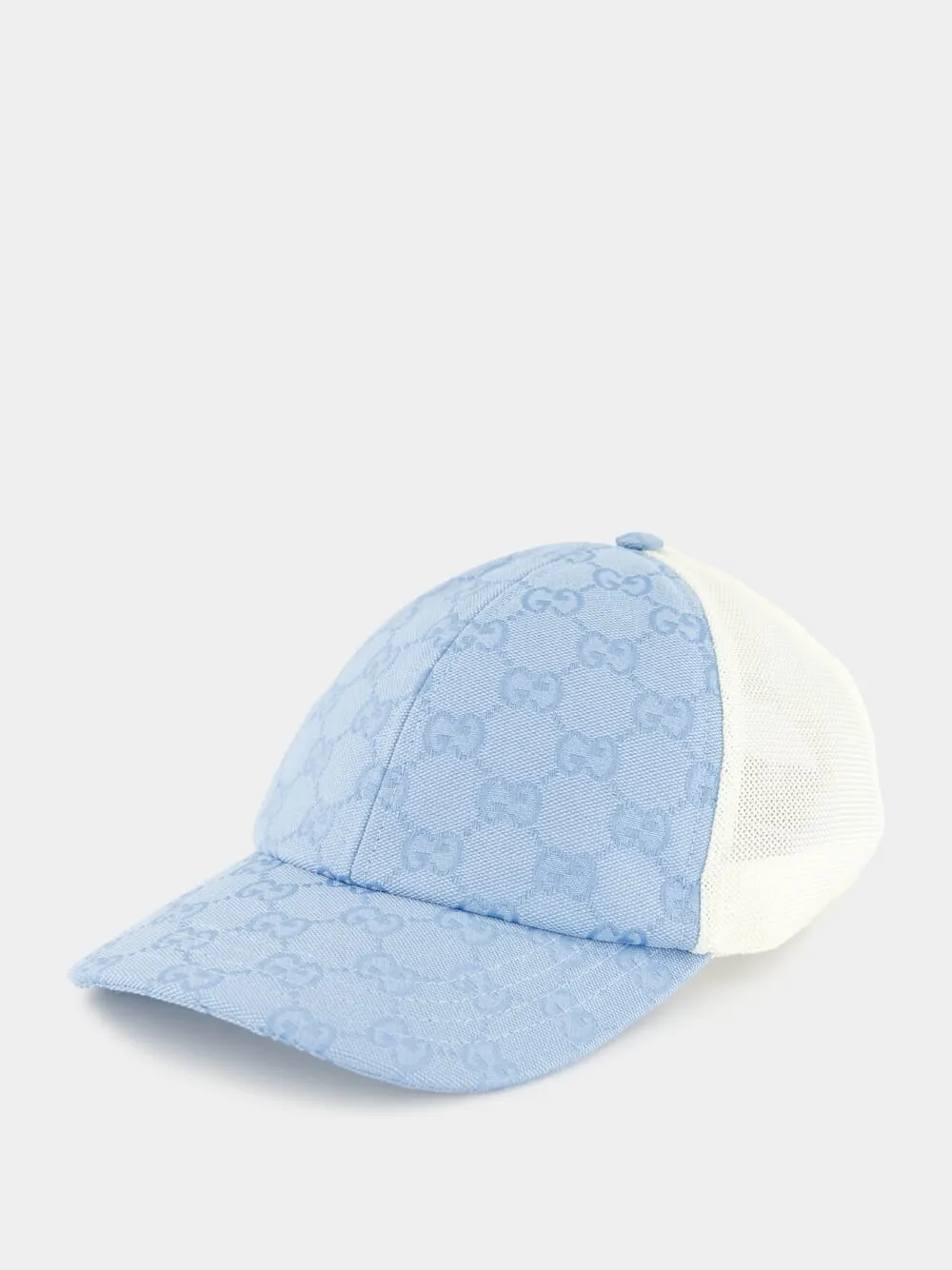 Light Blue Original GG Canvas Baseball Hat sold by Fashion Clinic