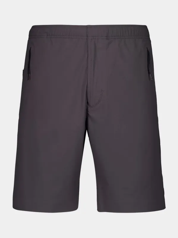 Lead Grey Nylon Bermuda Shorts sold by Fashion Clinic