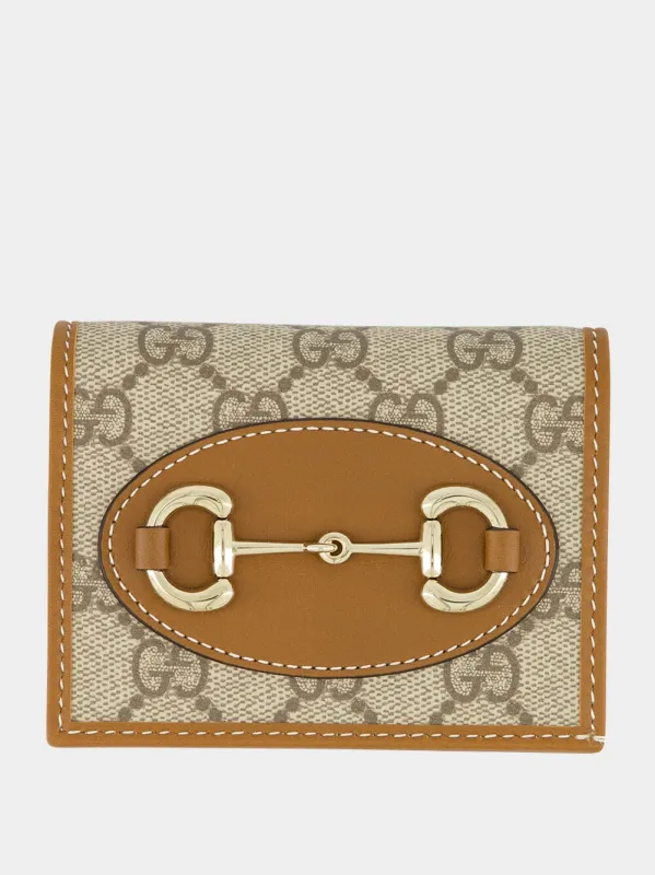 Beige GG Icon Mini Wallet sold by Fashion Clinic