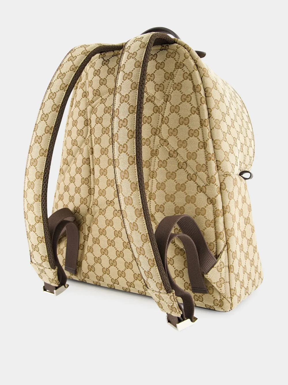 Ebony GG Canvas Backpack with Zip Closure sold by Fashion Clinic product image thumbnail 4