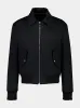 Black Cotton Bomber Jacket with Vintage Logo sold by Fashion Clinic