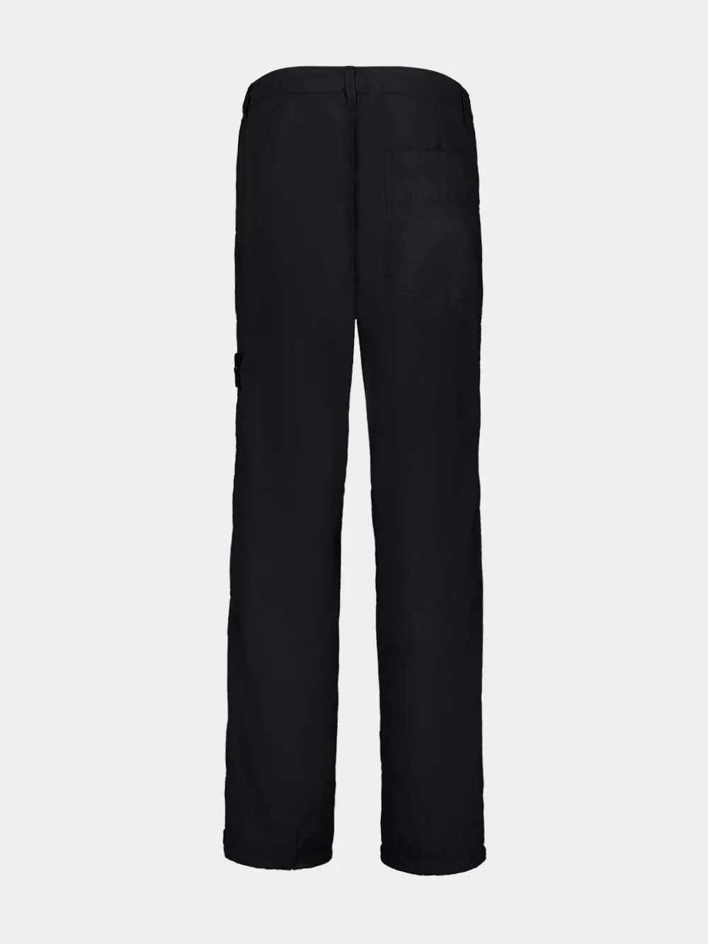 Black Relaxed Fit Ghost Nylon Trousers sold by Fashion Clinic product image thumbnail 2
