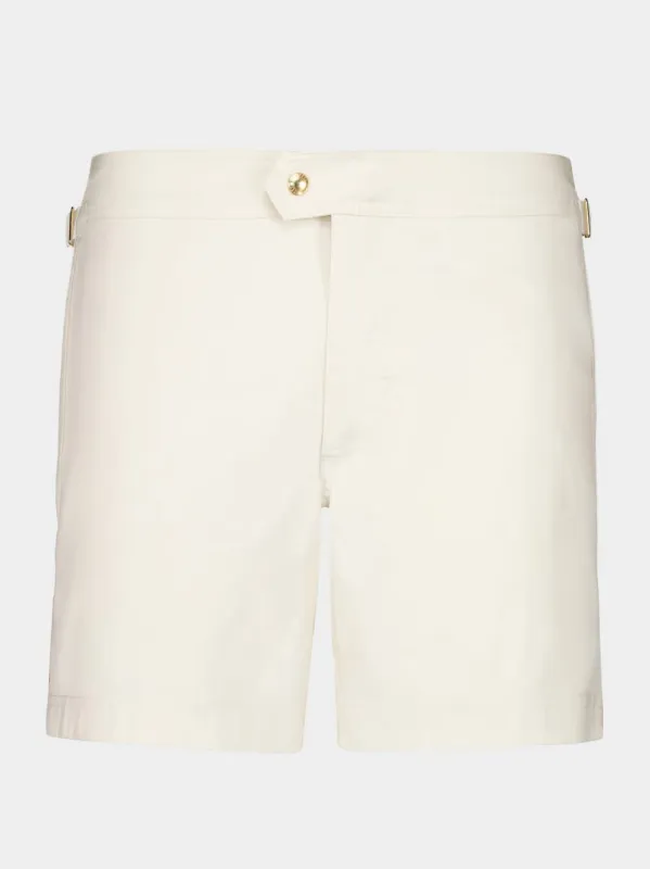 Beige Swim Shorts sold by Fashion Clinic