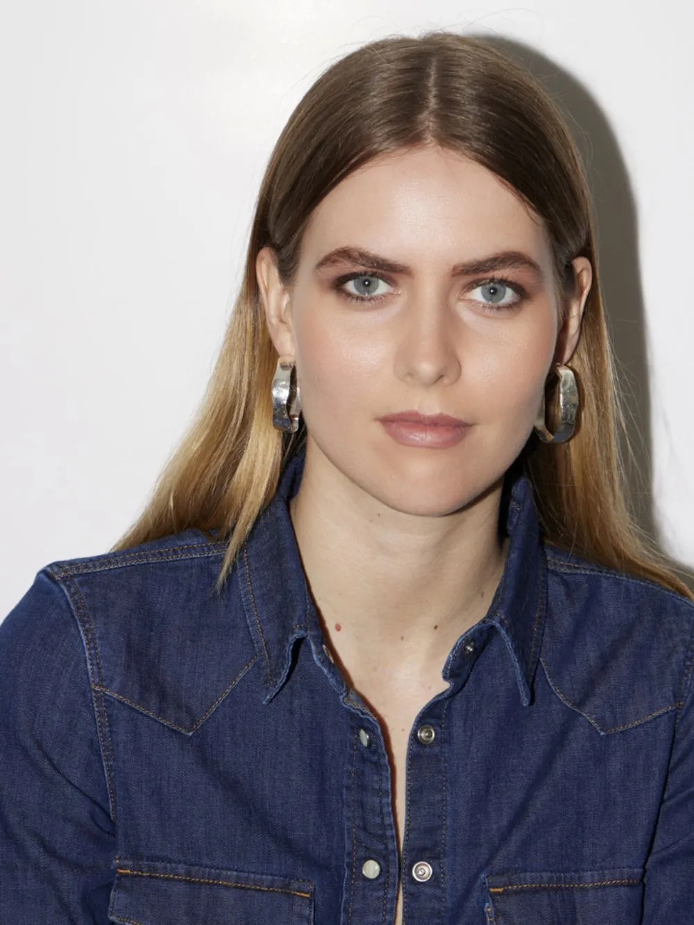 Silver Bianca Hoop Earrings sold by Fashion Clinic