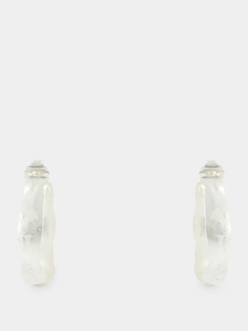 Silver Bianca Hoop Earrings sold by Fashion Clinic product image thumbnail 2