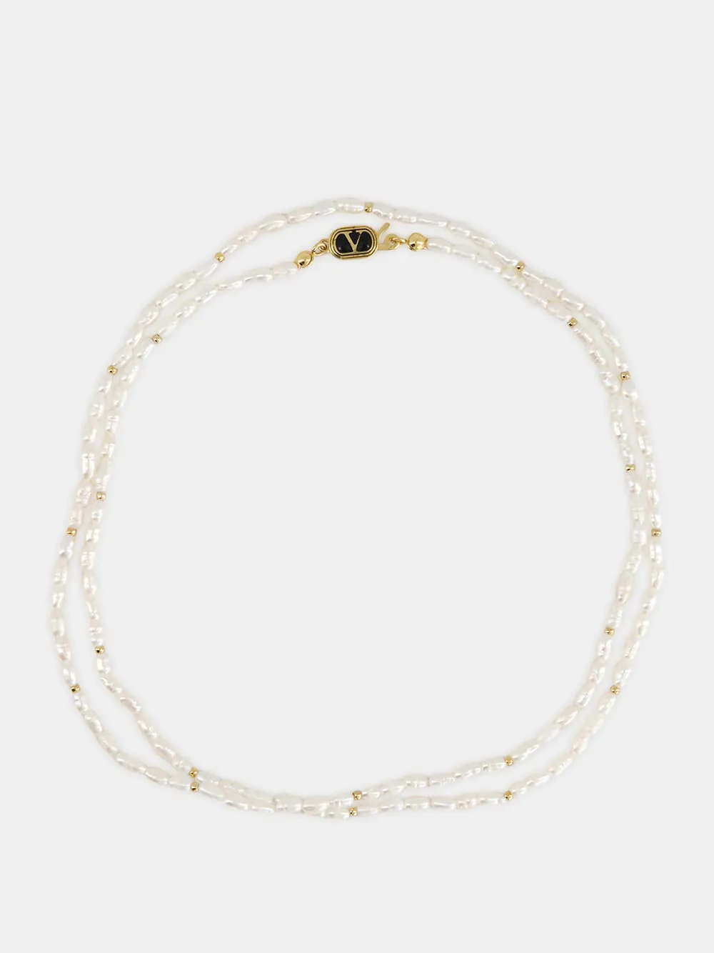 Cream Ovalette Pearl Necklace sold by Fashion Clinic product image thumbnail 3