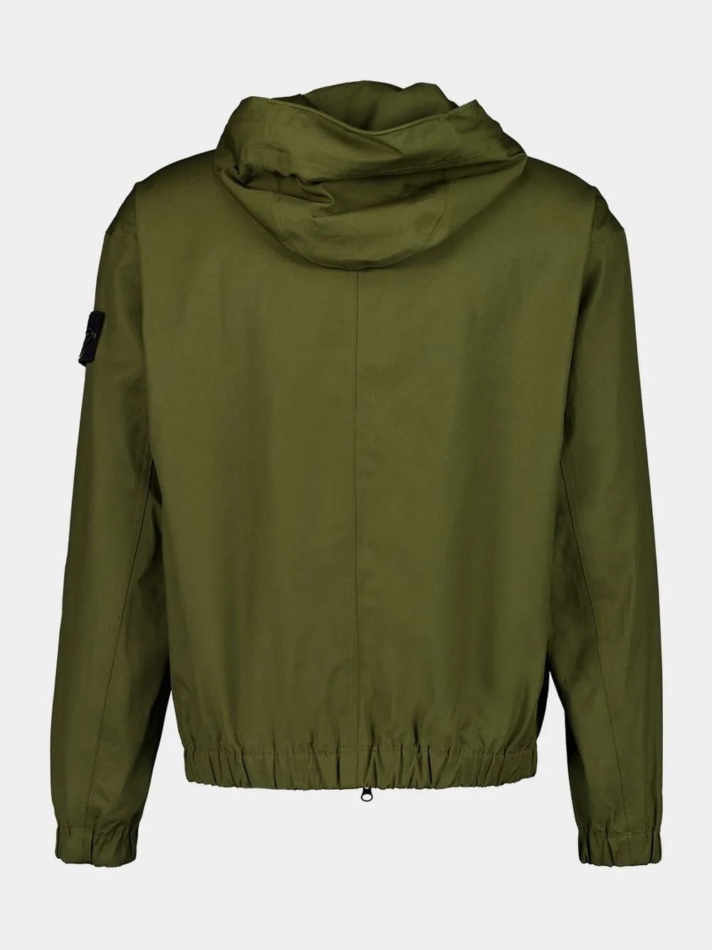 Military Green Zipped Cotton Jacket sold by Fashion Clinic product image thumbnail 2
