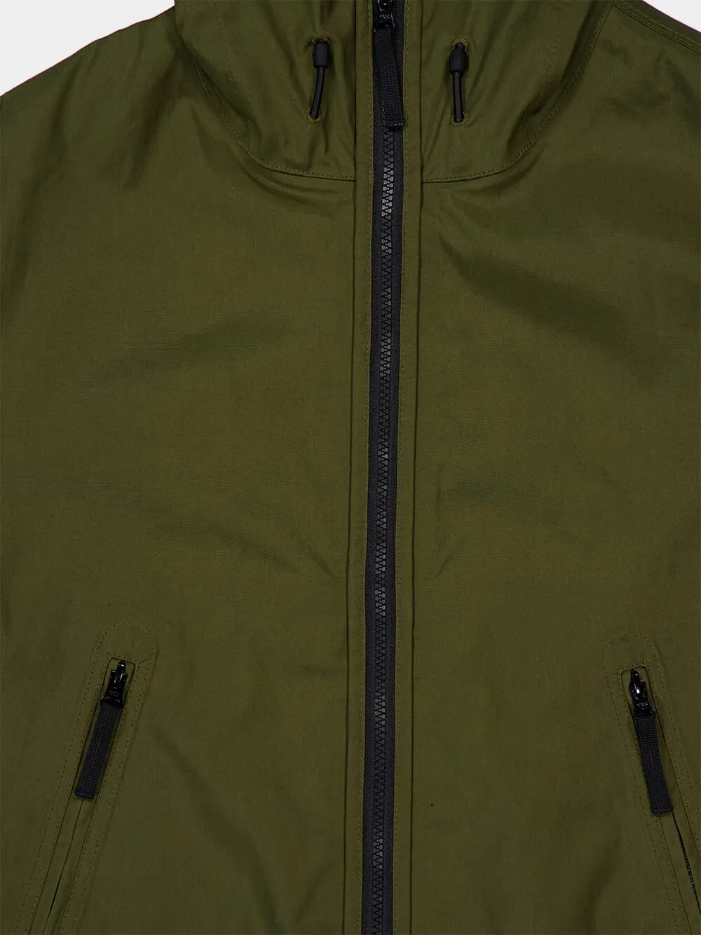Military Green Zipped Cotton Jacket sold by Fashion Clinic product image thumbnail 3