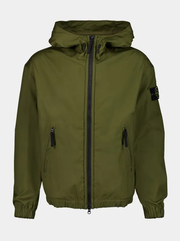 Military Green Zipped Cotton Jacket sold by Fashion Clinic