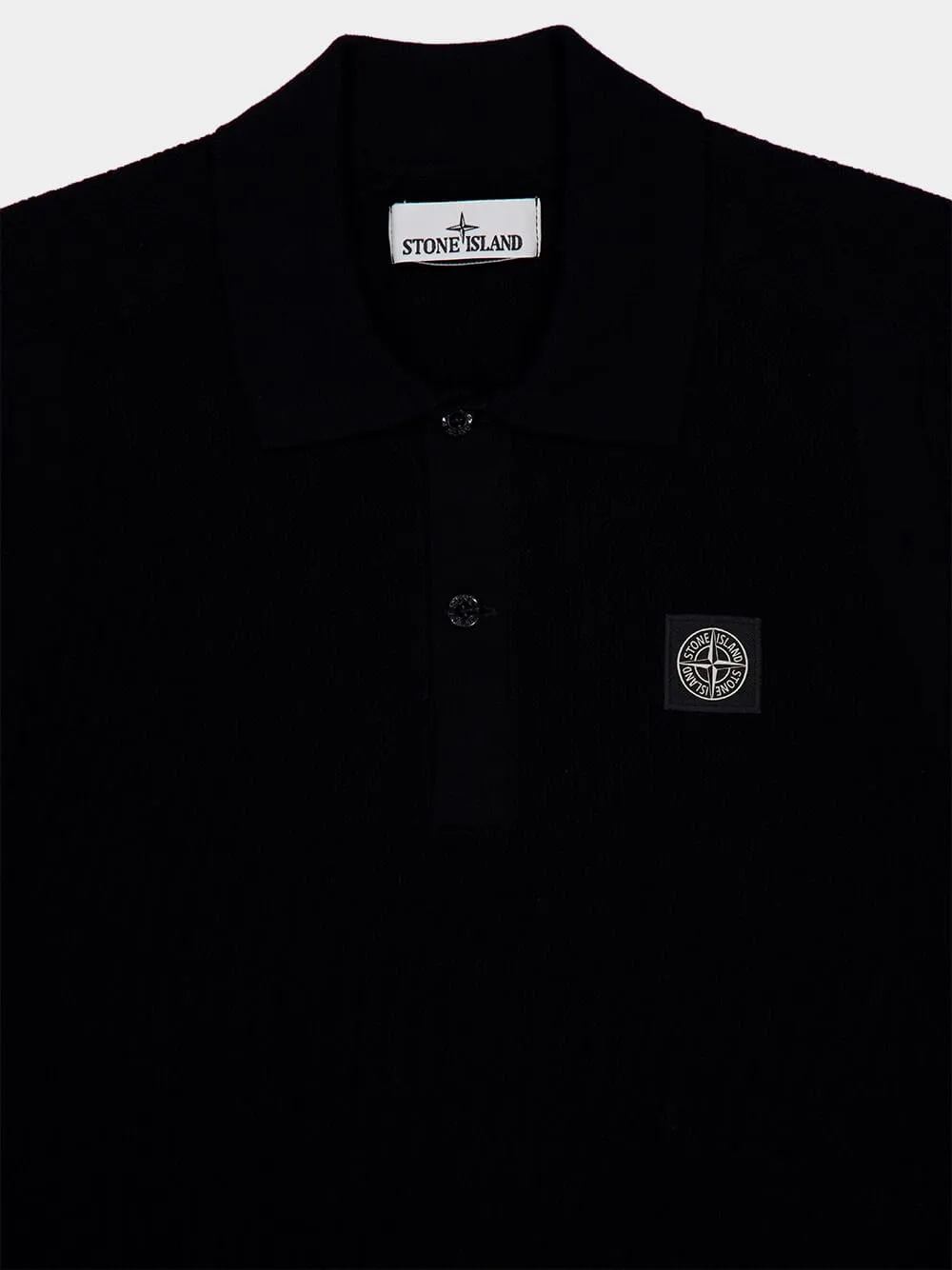 Black Soft Organic Cotton Polo Shirt sold by Fashion Clinic product image thumbnail 3