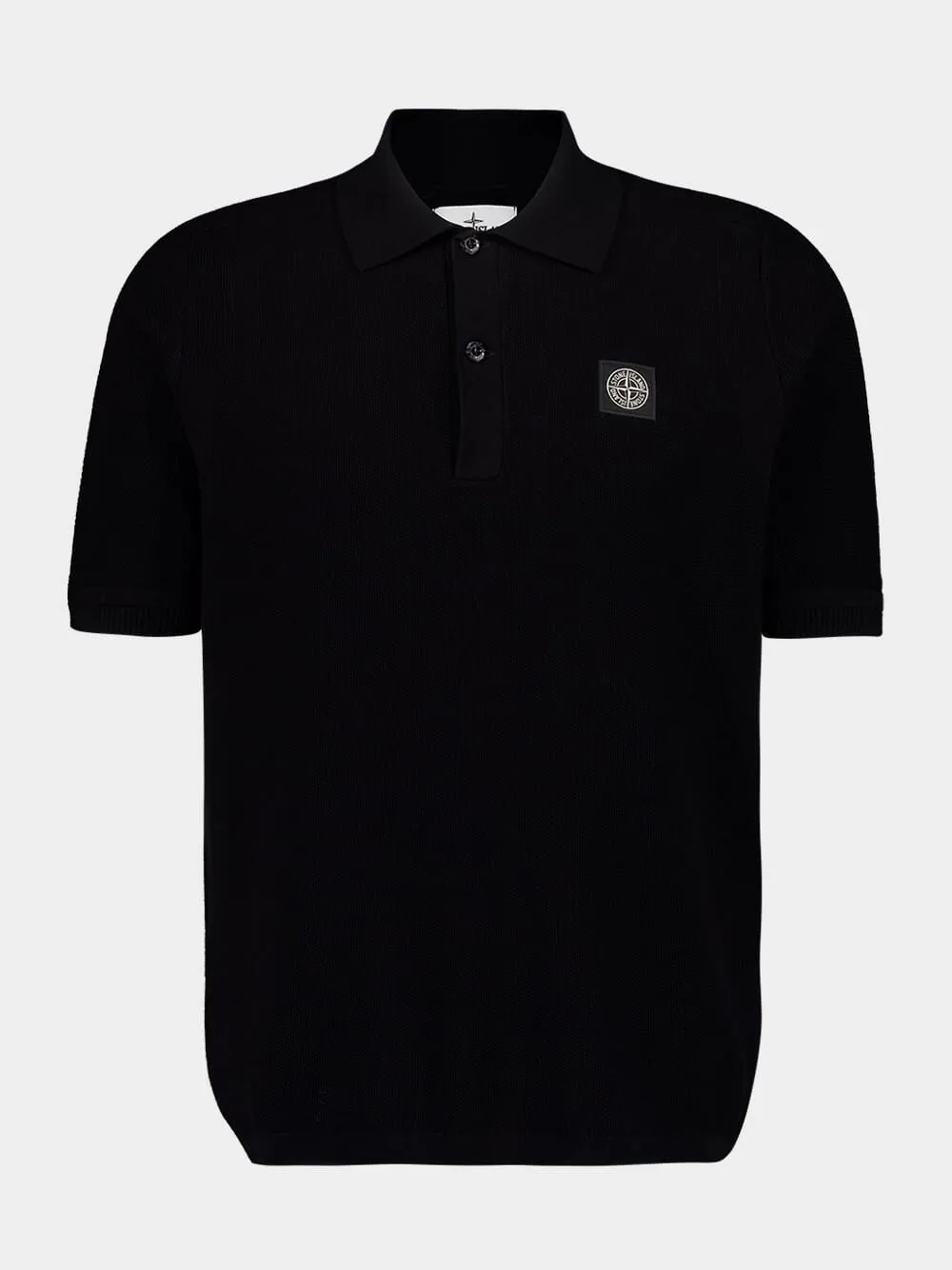 Black Soft Organic Cotton Polo Shirt sold by Fashion Clinic