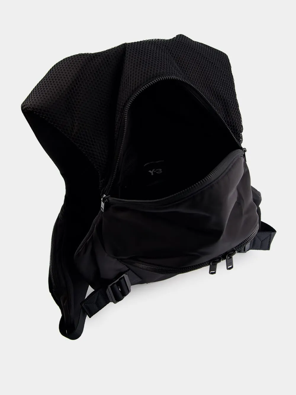 Black Technical Vest Backpack sold by Fashion Clinic product image thumbnail 5