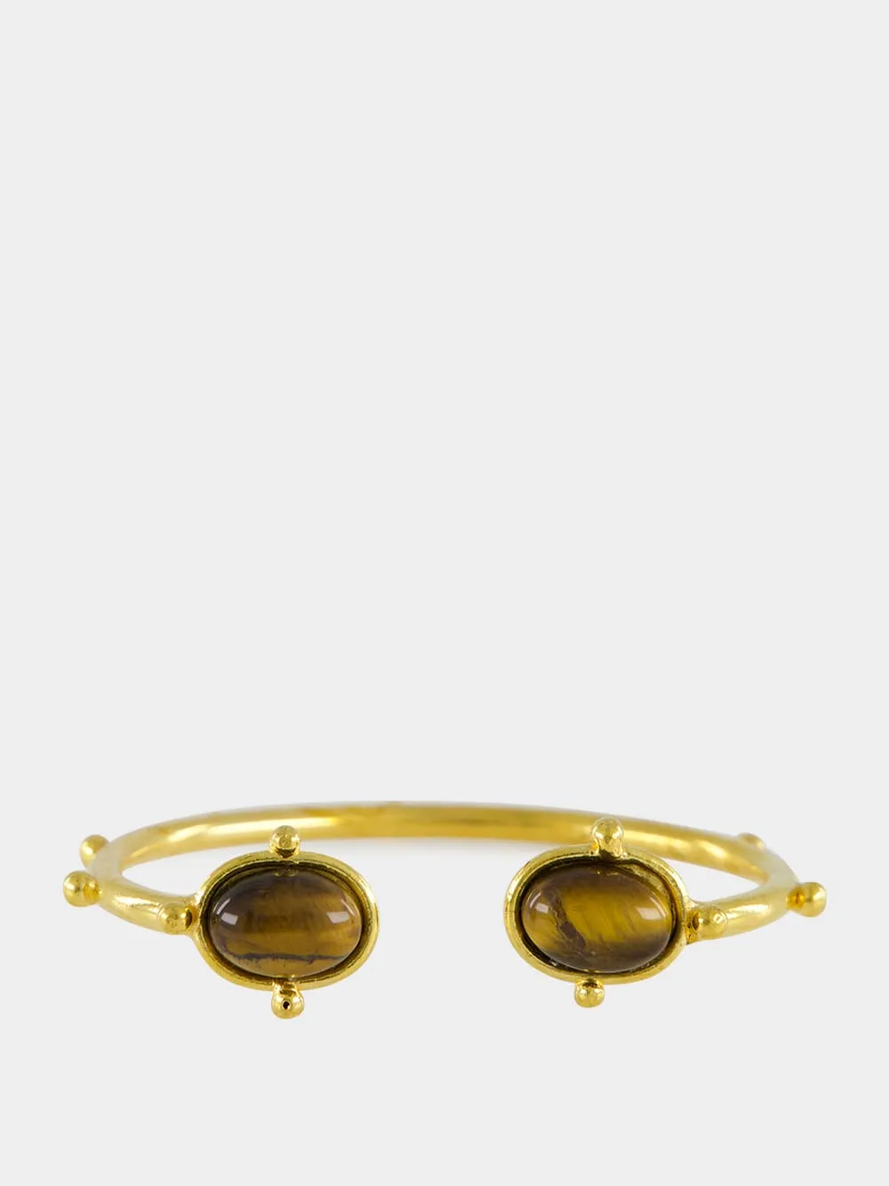 Gold Holis Bracelet with Tiger's Eye sold by Fashion Clinic