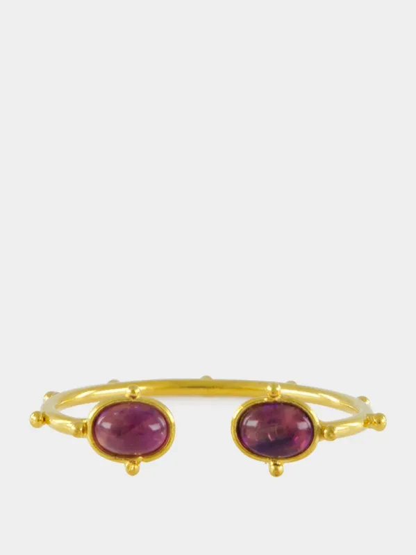 Gold Holis Bracelet with Amethyst sold by Fashion Clinic