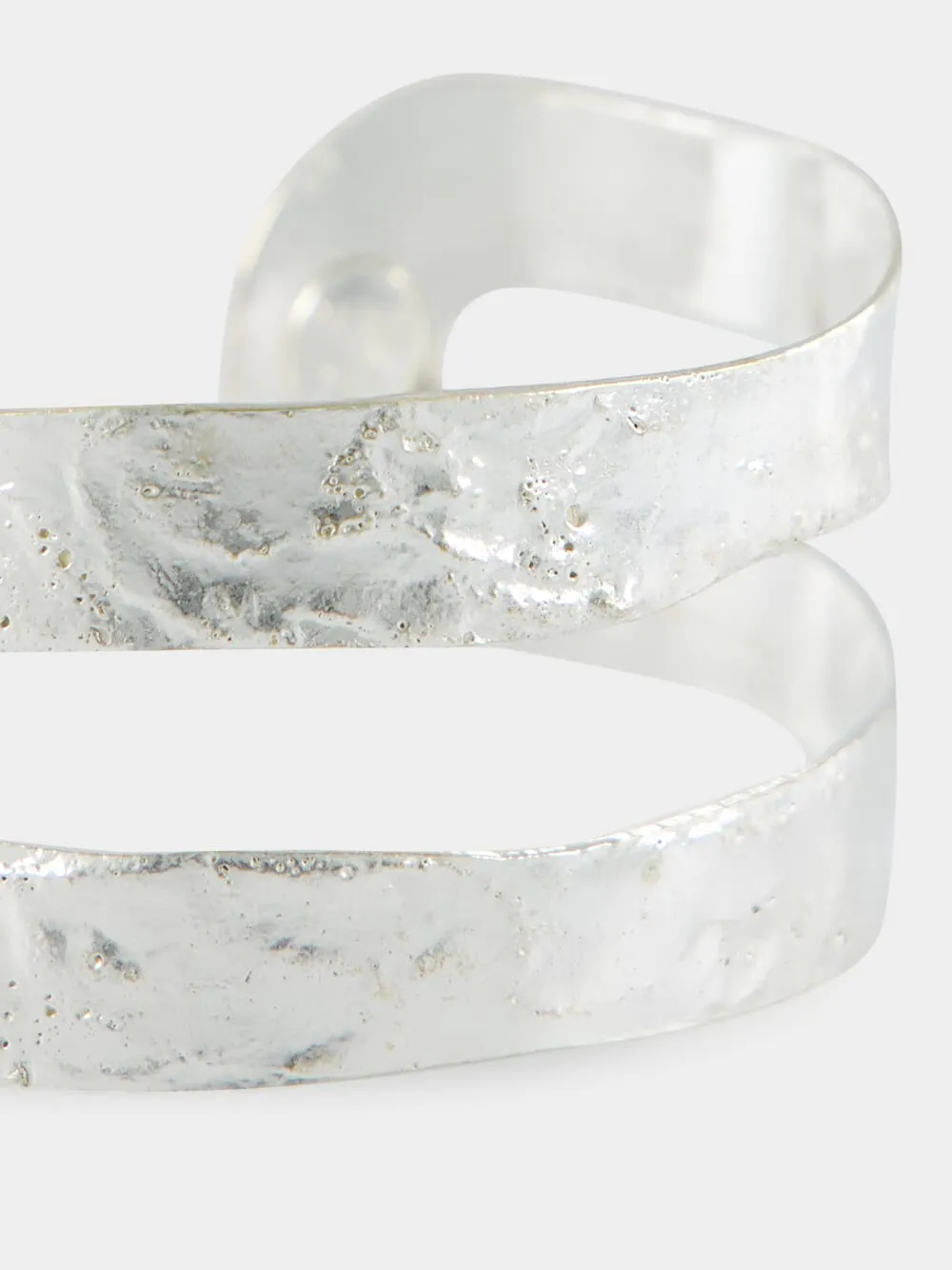 Silver Bianca Small Cuff Bracelet sold by Fashion Clinic product image thumbnail 5