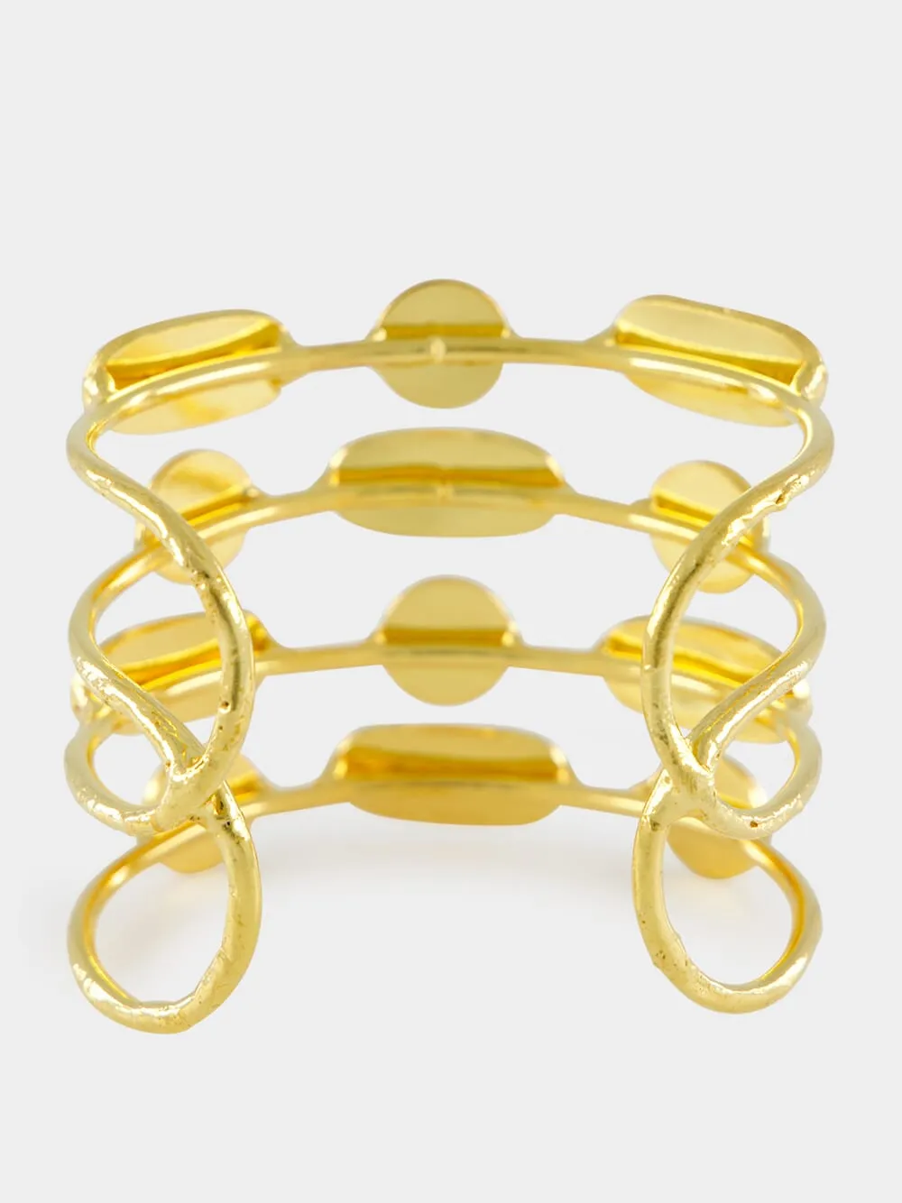 Gold Grace Cuff Bracelet with Pearls sold by Fashion Clinic product image thumbnail 2