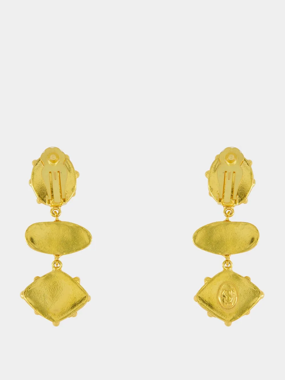 Gold Theodora Earrings sold by Fashion Clinic product image thumbnail 3