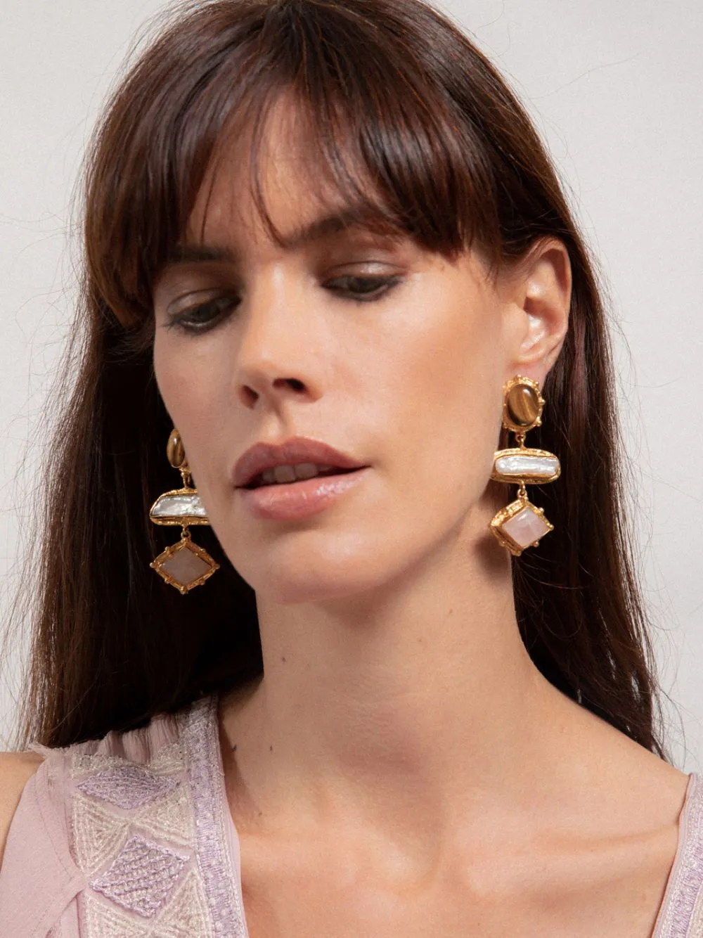 Gold Theodora Earrings sold by Fashion Clinic product image thumbnail 2