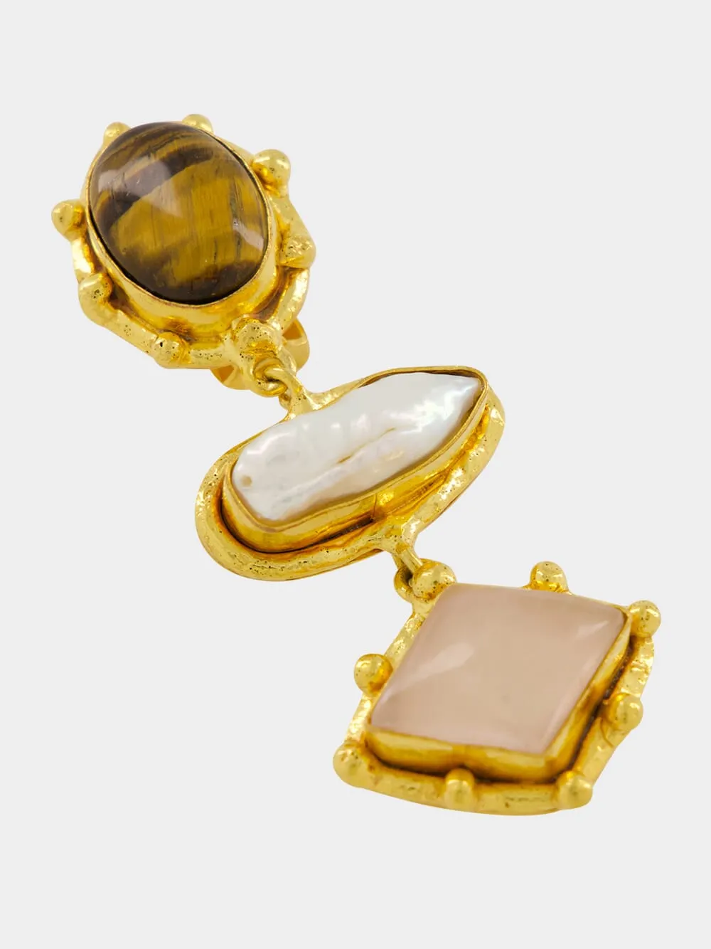 Gold Theodora Earrings sold by Fashion Clinic product image thumbnail 5