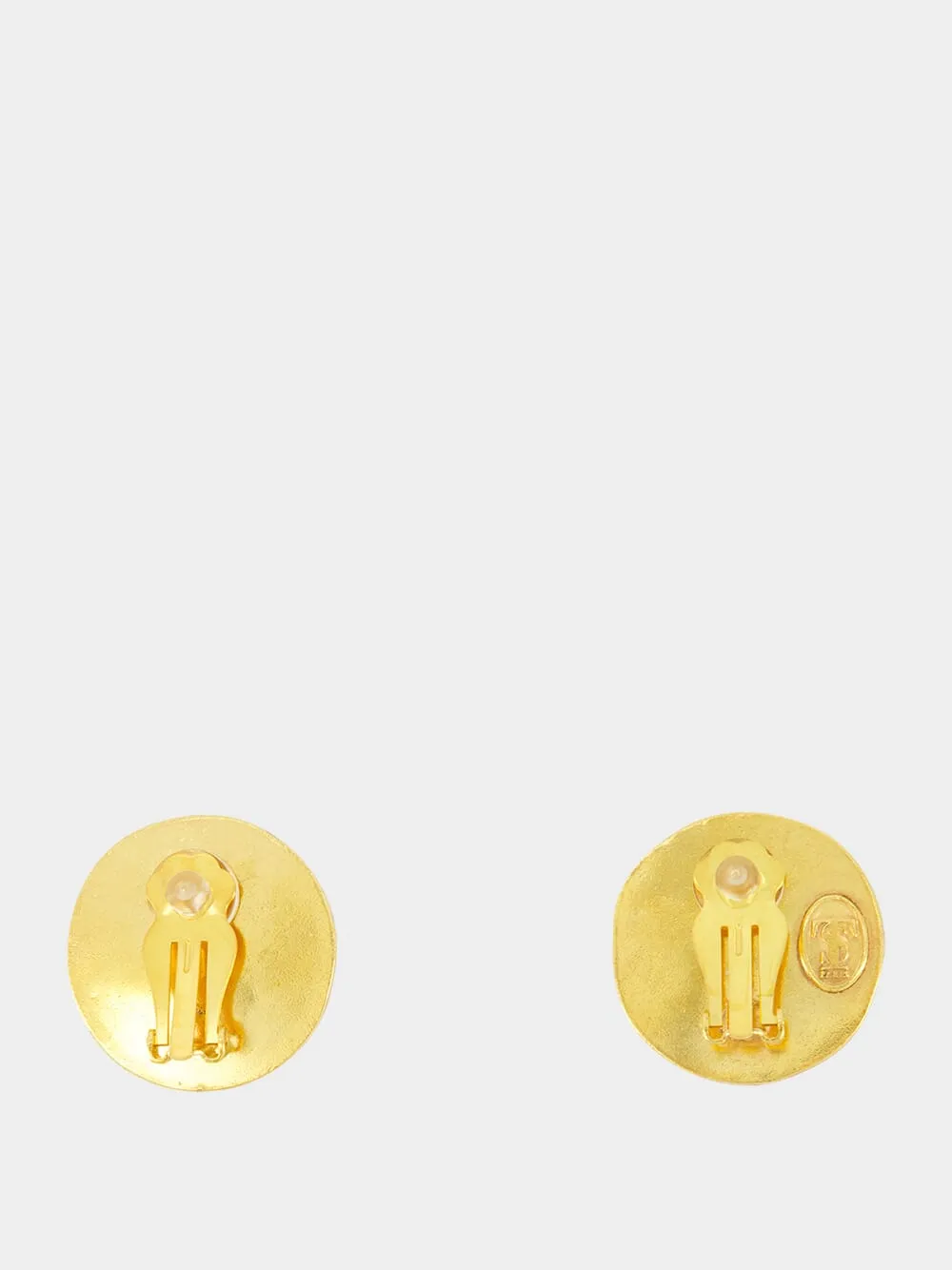 Gold Theodora Earrings with Pearls sold by Fashion Clinic product image thumbnail 2