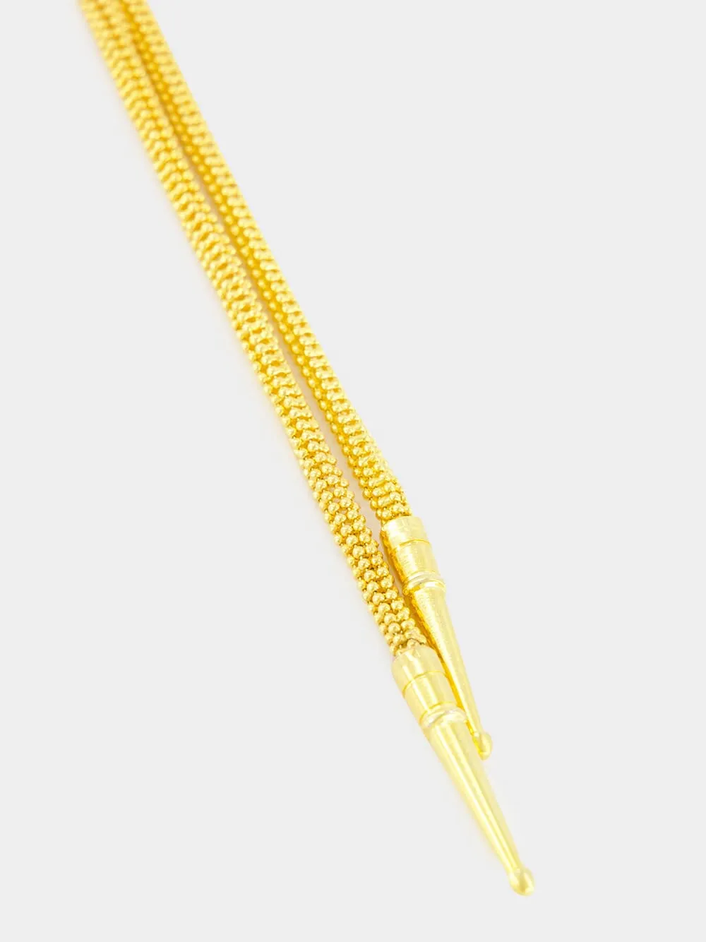 Gold Bolo Tie Pendant Necklace sold by Fashion Clinic product image thumbnail 4