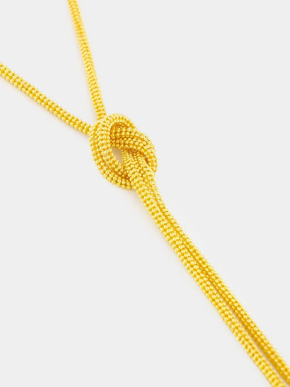 Gold Bolo Tie Pendant Necklace sold by Fashion Clinic product image thumbnail 3